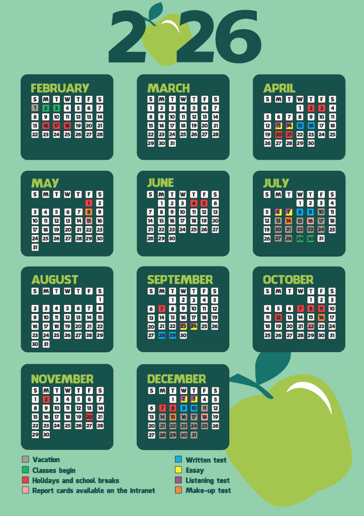Calendário 2026